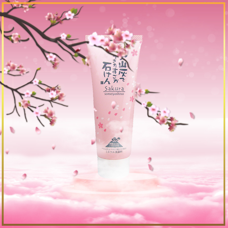 Sữa Rửa Mặt Tro Núi Lửa SAKURA
